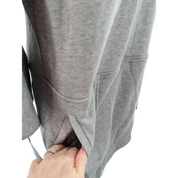 Laundry By Shelli Segal Women Gray Cotton Blend Sweatshirt Dress Size Medium - Picture 5 of 12